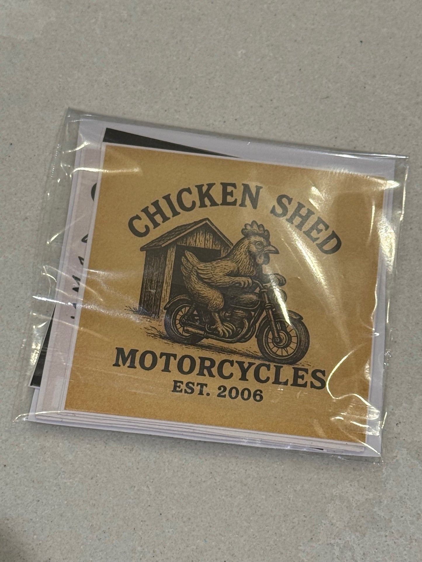 CHICKEN SHED MOTORCYCLES STICKER PACK 1
