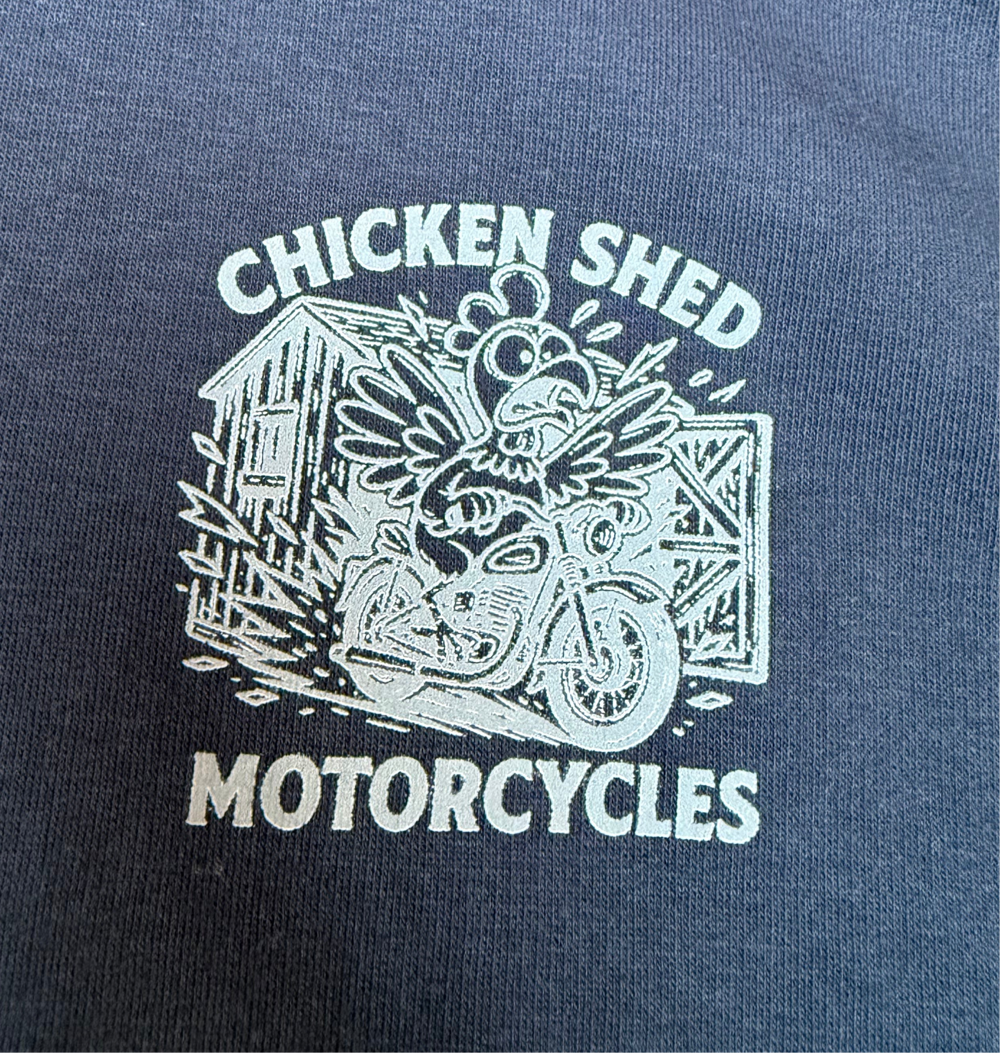 CHICKEN SHED MOTORCYCLES NORTH, SOUTH EAST WRENCH COMPASS HOODIE
