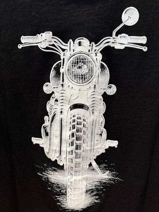 CHICKEN SHED MOTORCYCLE SCRAMBLER SHORT SLEEVE T SHIRT