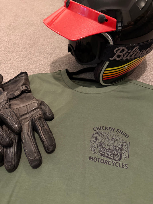 CHICKEN SHED MOTORCYCLES OFFROAD T SHIRT