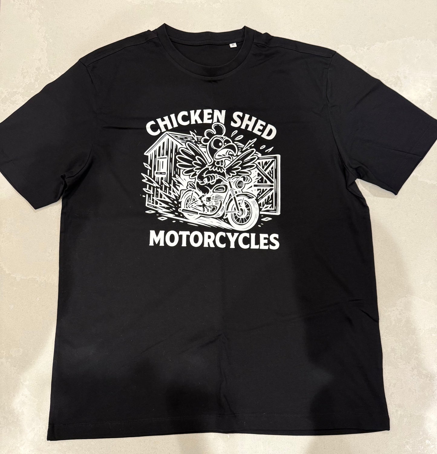 Crazy Chicken Front Print T Shirt